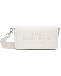Marc Jacobs - Mini Sac 'The Mini Bag' Blanc Cassé En Cuir - Lyst