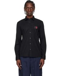 HUGO - Relaxed-Fit Stretch-Cotton Canvas Shirt - Lyst