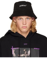 Off-White c/o Virgil Abloh - Logo-embroidered Bucket Hat - Lyst