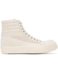 Rick Owens - Off-white 'vintage High Sneaks' Sneakers - Lyst