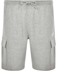 Nike - Club Fleece Cargo Shorts "Dark Heather Light Smoke Fn3525 063" - Lyst