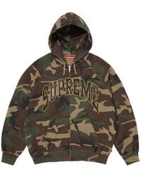 Supreme - Cracked Raglan Zip Up Hooded Sweatshirt "Ss26 - Lyst