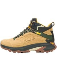 Merrell - Moab Speed 2 Leather Mid Waterproof "Tan" J038425" - Lyst