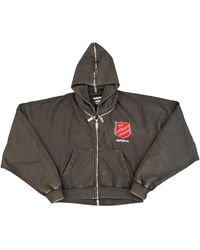 RIVINGTON - Anti Death Rose Zip-Up Hoodie "Washed" Antd Zh07" - Lyst