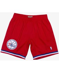 Mitchell & Ness - Nba Swingman Shorts 76Ers 2002 "University" Smshcp19073 P76Red102" - Lyst