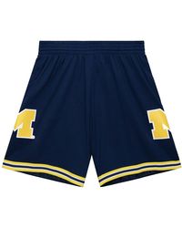 Mitchell & Ness - Road Shorts "Ncaa Michigan Wolverines 1991" Smsh4209 Umi91Pppasbl" - Lyst