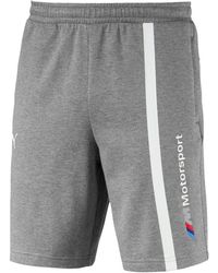 PUMA - Bmw Motorsport Sweat Shorts "Medium Heather" 577794 03" - Lyst