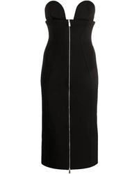 Off-White c/o Virgil Abloh - Strapless Stretch Crepe Midi Dress Owdb465S23Jer0011000" - Lyst