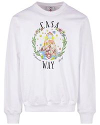 CASABLANCA - Casa Way Sweatshirt Ss26 Jtp 364 02" - Lyst