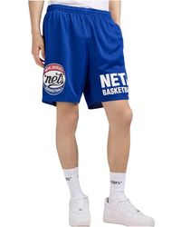 Mitchell & Ness - Gameday Mesh 7In Shorts Vintage Logo "Nba Nets" Bt6914 Njnroya" - Lyst