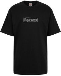 Supreme - Kaws Chalk Logo T-Shirt "Ss21" Su10619" - Lyst