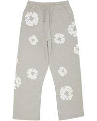 DENIM TEARS - Cotton Wreath Open Hem Sweatpants Dt415" - Lyst