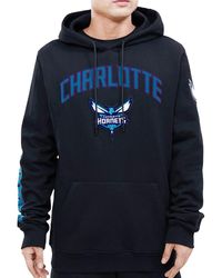 Pro Standard - Nba Charlotte Hornets Stacked Logo Hoodie Bch552639 Blk" - Lyst