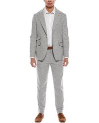 Brunello Cucinelli - Wool Blend Three-Button Suit "Pearl" Brun651" - Lyst