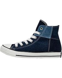 Converse - Chuck Taylor All Star Hi "Denim Patchwork" A14822C" - Lyst