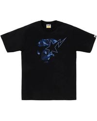 A Bathing Ape - Color Camo Ape Face Sta T-Shirt Camo" 001Tel801019Mbk3" - Lyst