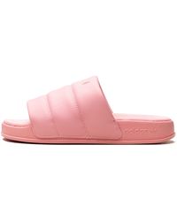 adidas - Adilette Essential Slide "Super Pop" Hq2055" - Lyst