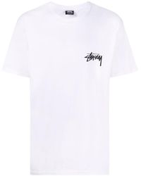 Stussy - Fuzzy Dice T-Shirt 1904765 Wht" - Lyst