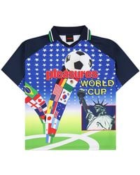 Pleasures - World Cup Flags Ss Soccer Jersey "Multi" P26Suwc002" - Lyst