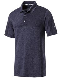 PUMA - Evoknit Breakers Polo "Peacoat Heather" 577399 03" - Lyst