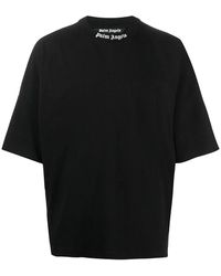 Palm Angels - Classic Logo Over T-Shirt Pmaa002C99Jer0011001" - Lyst