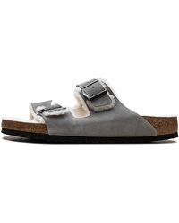 Birkenstock - Arizona Shearling "Stone Coin - Lyst