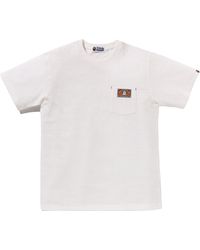 A Bathing Ape - A Rising Pocket T-Shirt 0Zxtem006091P Wht" - Lyst