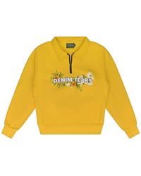 DENIM TEARS - Mary Half Zip Sweater Dt748" - Lyst