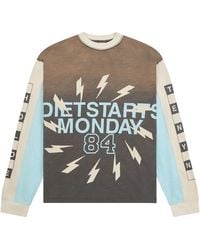 DIET STARTS MONDAY - Bolt Panel Long Sleeve T-Shirt "Vintage Dsm Fw26 054" - Lyst