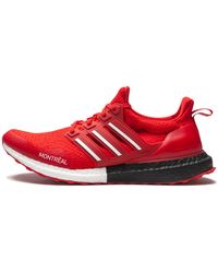 adidas - Mens Ultraboost Running Sneakers Shoes - Red, Red/black/white, 6 Uk - Lyst