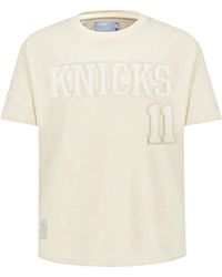 Pro Standard - Nba New York Knicks Jalen Brunson #11 T-Shirt "Eggshell" Bnk1516823 Egg" - Lyst