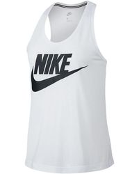 Nike - Sportswear Essential Tank Top 831731 100" - Lyst