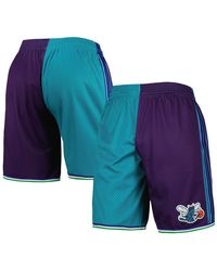 Mitchell & Ness - Split Swingman Shorts "Nba Charlotte Hornets 1999" Smsh4855 Cho99Ppptlpr" - Lyst