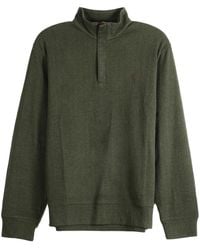 Polo Ralph Lauren - Printed Double Knit Jersey 1/2 Zip Pullover Sweatshirt "Alpine Heather Button" 710B24474001" - Lyst