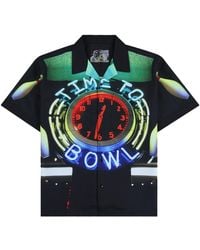 Pleasures - X The Big Lebowski Time Bowling Ss Woven Button Up "Multi P25Su059" - Lyst