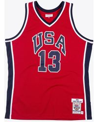 Mitchell & Ness - Authentic Jersey Usa 1984 Chris Mullin "University" Ajy4Ac19079 Usascar84Cmu" - Lyst