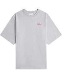 CASABLANCA - Pvc Patch Oversized Jersey T-Shirt Marle" Cam Aw25 Jts 044 02" - Lyst