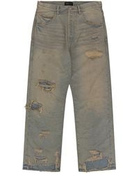 Purple Brand - Verditer Destroyed Wide-Leg Jeans "Light" P018_Vedl225" - Lyst