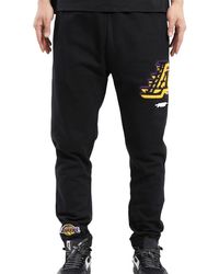 Pro Standard - Nba Los Angeles Lakers Mash Up Logo Sweatpants Bll454290 Blk" - Lyst