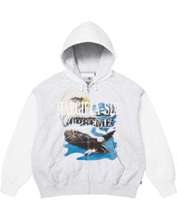 Supreme - Mm6 Maison Margiela Eagle Zip Up Hooded Sweatshirt "Ss26 - Lyst