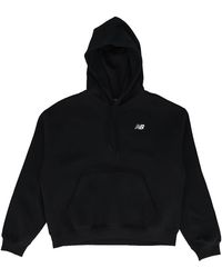 New Balance - Sport Essentials Fleece Hoodie Wt41510Bk" - Lyst