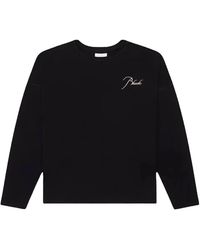 Rhude - Classique Reverse Long Sleeve T-Shirt Rhps25Tt14012" - Lyst