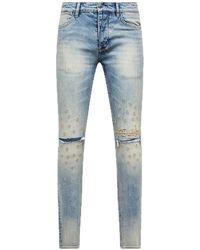 Ksubi - Van Winkle Atral Grid Skinny Jeans "Denim" Ksu009" - Lyst
