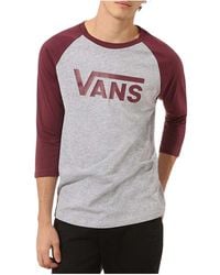 Vans - Classic Ragl T-Shirt "Athletic Heather Prune" Vn0002Qqtn0" - Lyst
