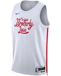 Nike - Nba Philadelphia 76Ers 2022/23 City Edition Swingman Jersey Do9640 100" - Lyst