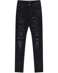 Amiri - Paisley Thrasher Jean Pf22Mds017_Black" - Lyst