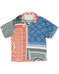 Rhude - Card Button-Down Shirt "Multi Rhss22Tt03092108" - Lyst