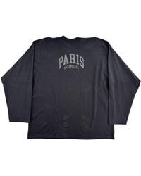 Balenciaga - Cities Paris Mock-Neck Long-Sleeve T-Shirt 720250 Tlvl7 1069" - Lyst