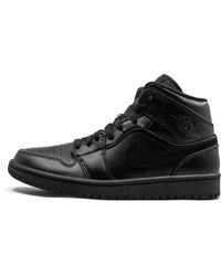 Nike - Air 1 Mid "Triple" 554724 090" - Lyst