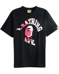 A Bathing Ape - Tie Dye Twist College T-Shirt 1L30 110 042" - Lyst